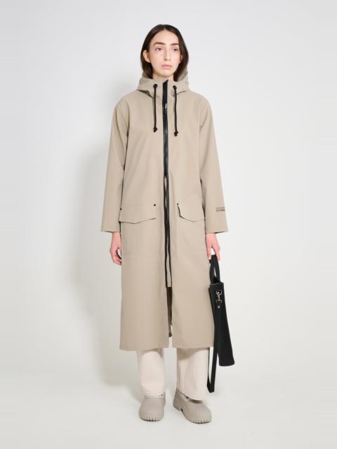 Stutterheim Mosebacke Long Patch Raincoat Potato
