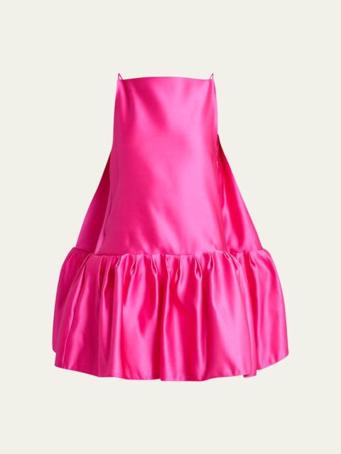 Givenchy Ruffle Silk Sleeveless Mini Dress