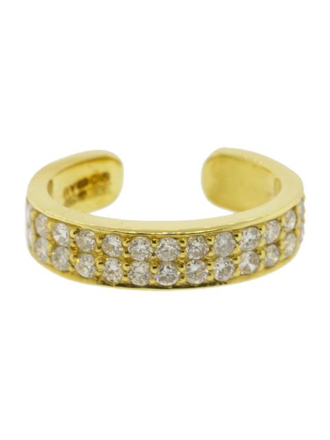 ANITA KO White Gold Double Row Diamond Ear Cuff