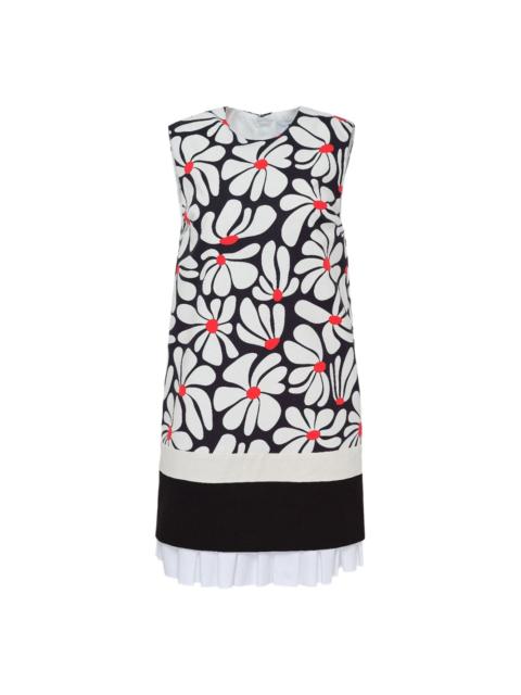 MSGM floral-print sleeveless mini dress