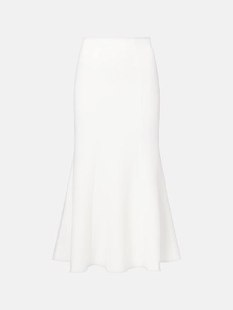 ROLAND MOURET Crêpe midi skirt