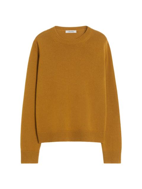 Max Mara Women's Wool and Cashmere Sweater with Patch Detail - Mustard