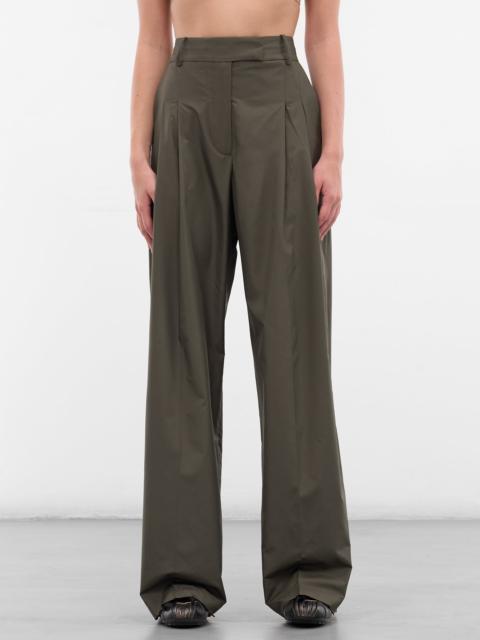 AYA MUSE Khaki Aris Nylon Trousers