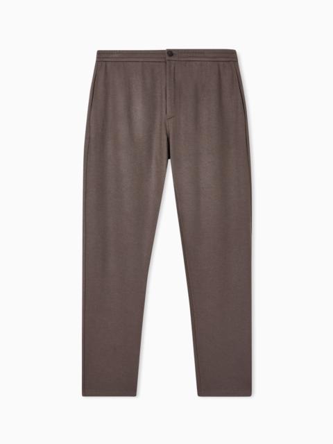 GIORGIO ARMANI ASV TROUSERS IN PURE CASHMERE JERSEY