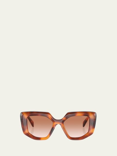 Prada Logo Emblem Acetate Cat-Eye Sunglasses
