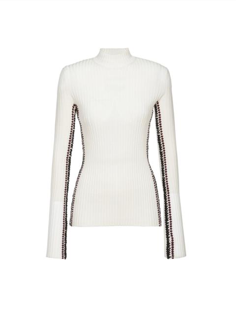 Chloé FITTED MOCK-NECK SWEATER