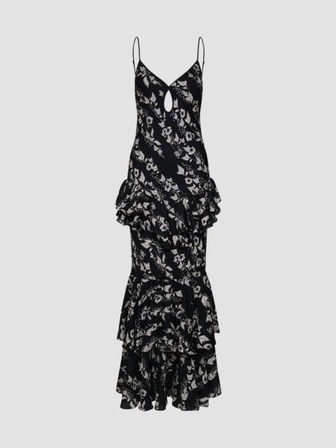 Johanna Ortiz Women's Reinterpretation Silk Maxi Dress - Black Ecru