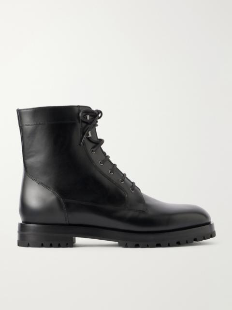 Manolo Blahnik Ambleside Manny Leather Lace-Up Boots