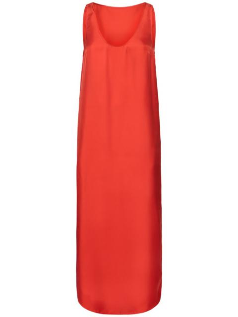 Loulou de Saison Nada scoop neckline silk long dress