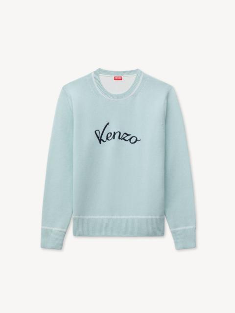 KENZO 'KENZO Varsity' embroiered jumper in wool cotton