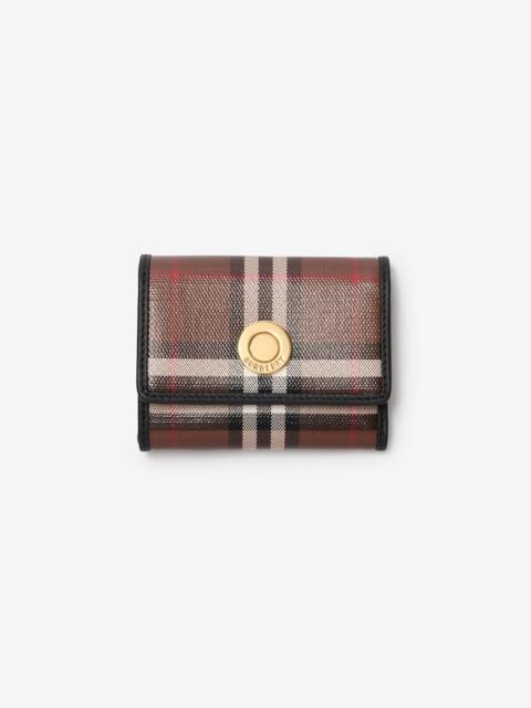 Burberry Small Check Folding Wallet