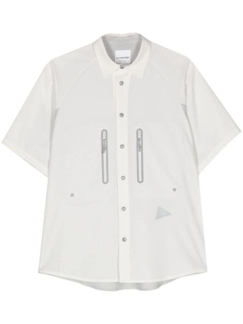 and Wander ripstop-detail short-sleeve shirt