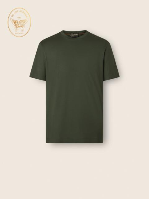 ZEGNA DARK GREY VELLUS AUREUM T-SHIRT