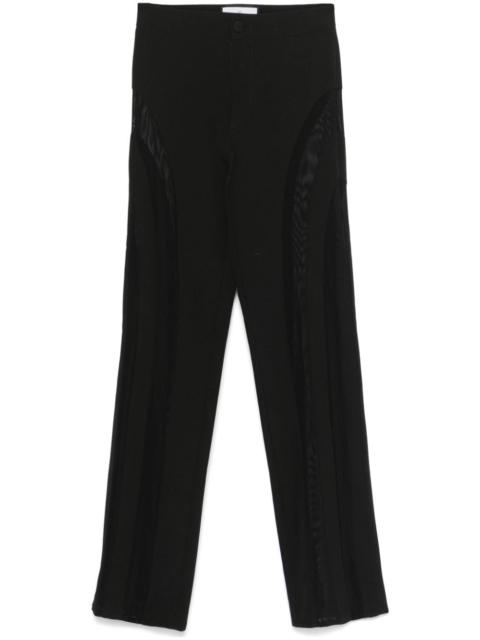 PHILIPP PLEIN mesh-panelled trousers