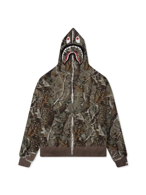 SAINT M×××××× SAINT M6 X BAPE SHARK ZIP HOODIE - WOOD CAMO
