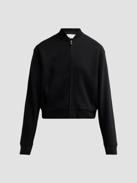 Vince Women's Ponte Knit Drop-Shoulder Bomber Jacket - Black
