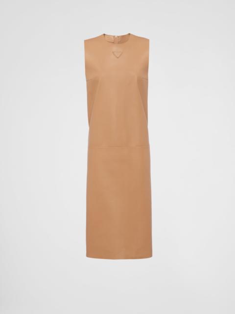 Prada Nappa leather dress