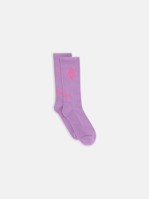 THE ATTICO LILAC AND FUCHSIA SHORT LENGHT SOCKS