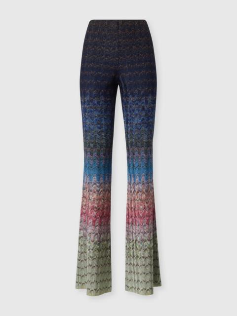 Missoni Dégradé viscose lamé flare trousers