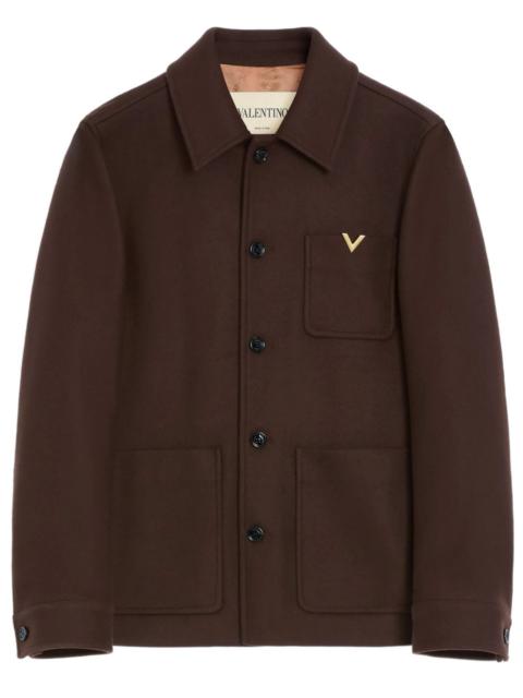 Valentino VALENTINO WOOL JACKET WITH VGOLD