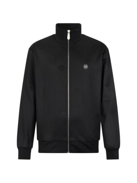 PHILIPP PLEIN monogram-pattern sport jacket