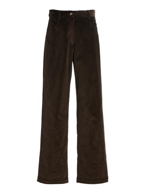 House of Dagmar Cotton Corduroy Trousers brown
