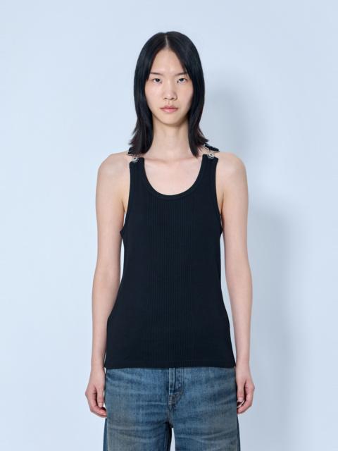 Jean Paul Gaultier Ribbed Tank Top with Metal Hardware
