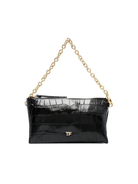 TOM FORD crocodile-embossed leather bag