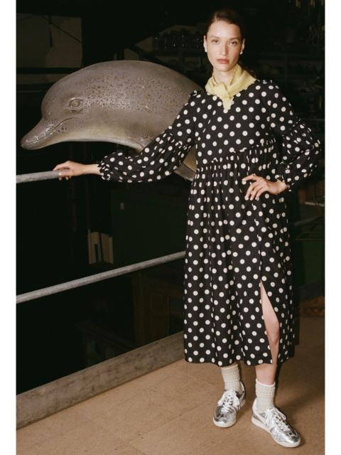SHRIMPS Fenella Dress - Black/Ecru Spot