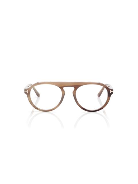 TOM FORD PILOT HORN OPTICALS