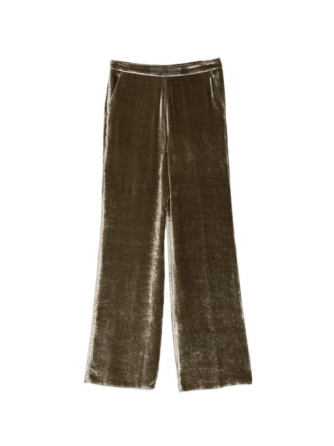 Etro velvet-effect trousers