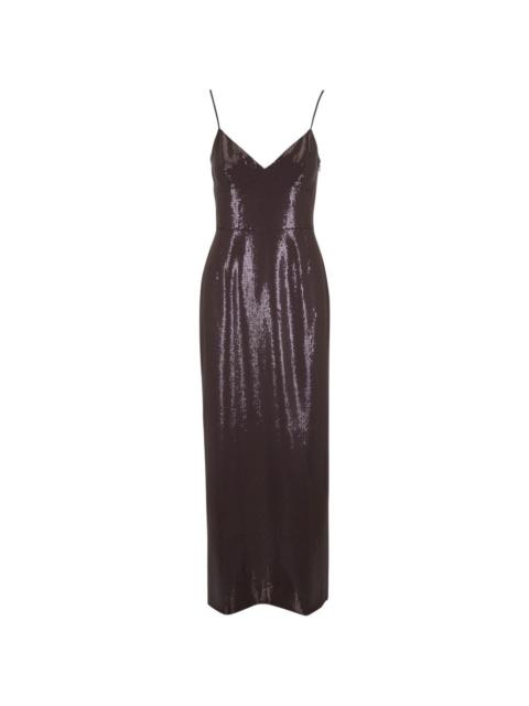 MICHAEL KORS sequin embellished V-neck dress