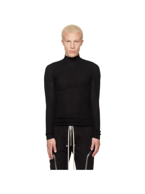 Rick Owens Black Tower Ribbed Lupetto Sweater