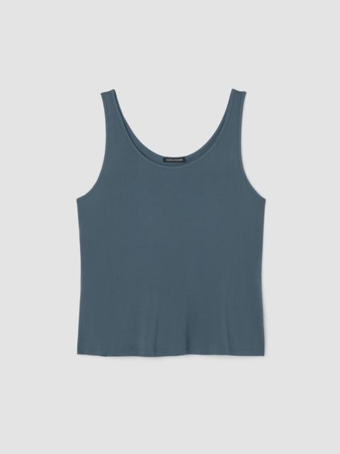 EILEEN FISHER Stretch Silk Jersey Scoop Neck Tank
