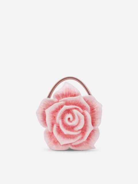 Resin rose-design Dolce Box bag