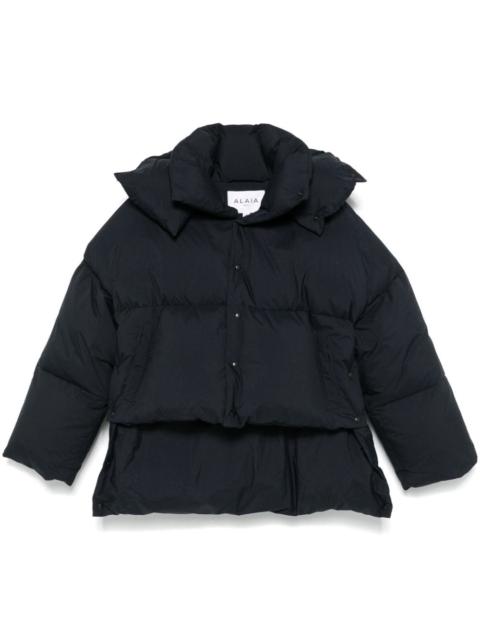 Alaïa Nylon short padded jacket