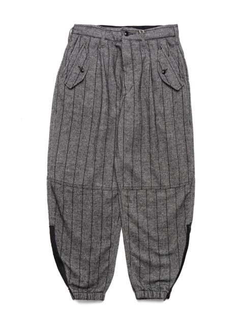 Engineered Garments IAC Pant Wool Striped HB - Dk. Grey