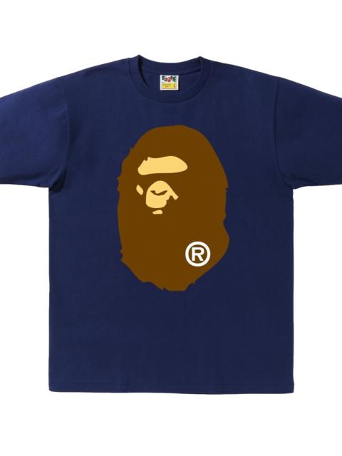 A BATHING APE® Bape Head Logo Tee "Navy" BAPE105