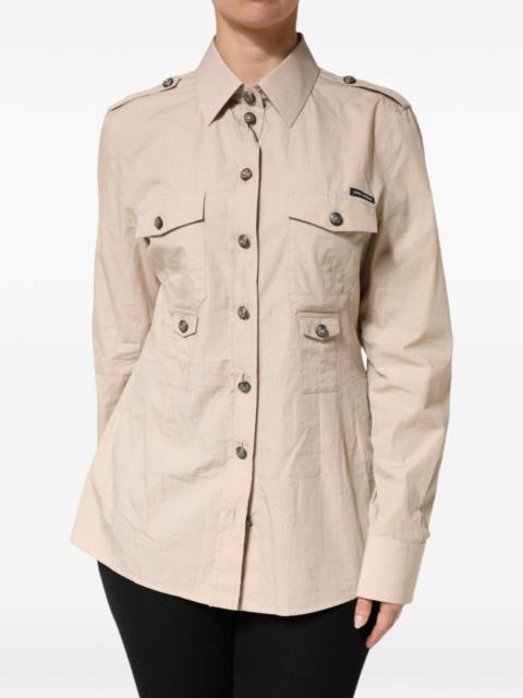 Dolce & Gabbana button-up epaulette shirt