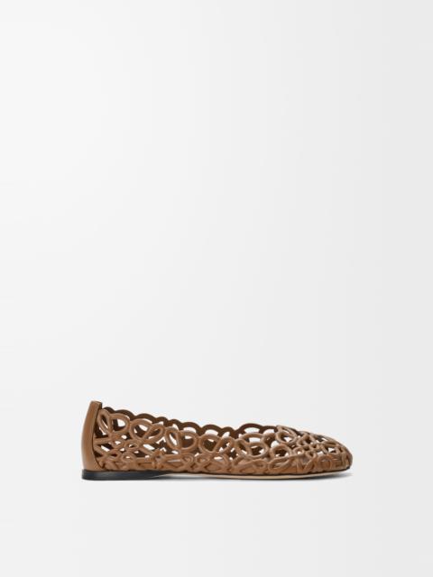 Loewe Petal Anagram ballerina in lambskin