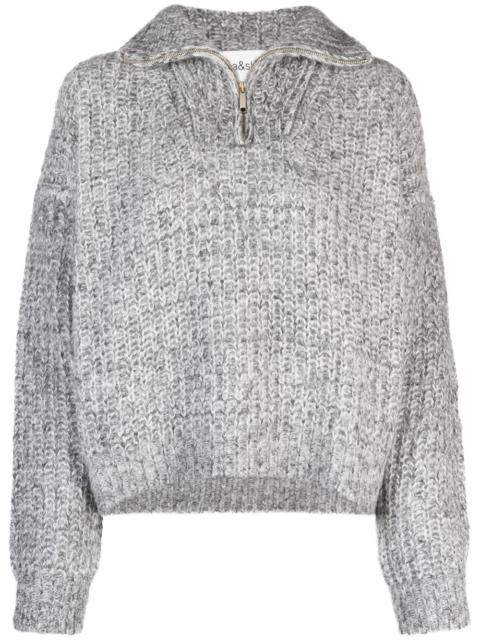 ba&sh high-neck knitted jumper