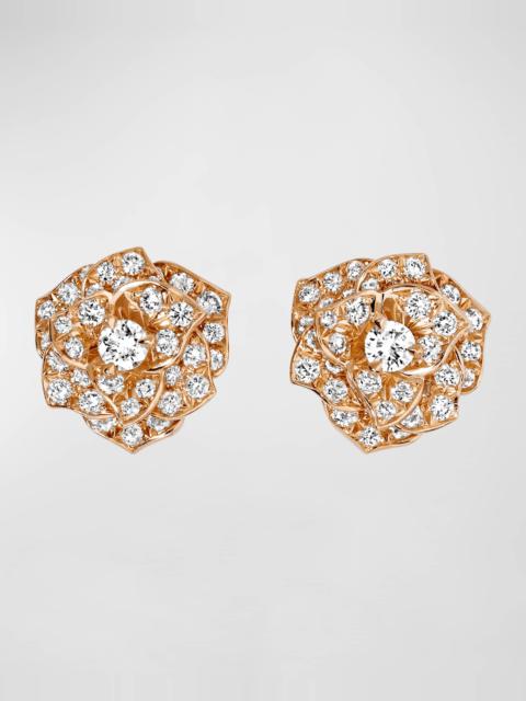 Piaget Rose 18K Rose Gold Diamond Earrings