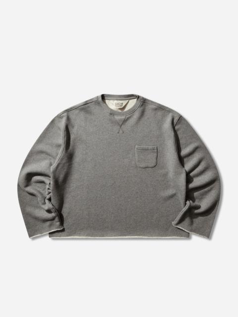 BRAIN DEAD Boxy French Terry Sweatshirt Heather Grey