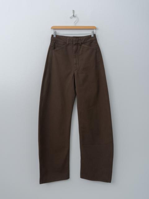 Lemaire High Waisted Curved Pants - Ristretto