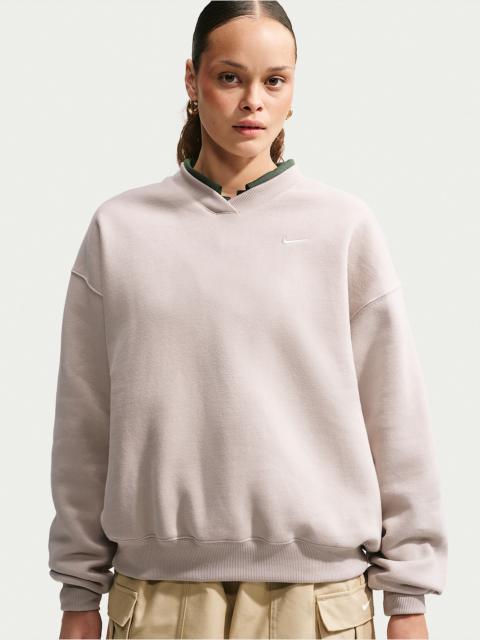 Nike Nike Studio Fleece Medium Weight Women's Oversized V-Neck Top