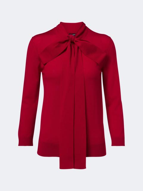 Dolce & Gabbana Bow-detail virgin wool sweater