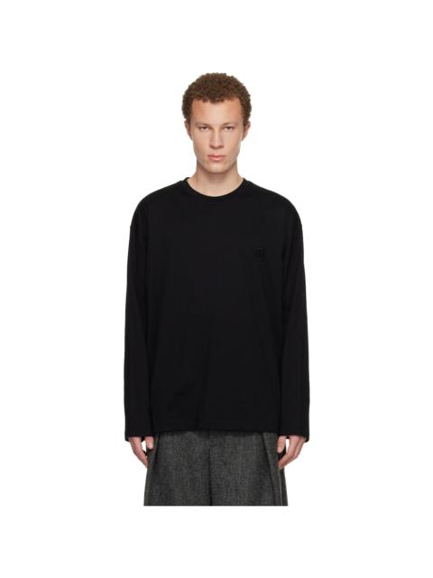 Wooyoungmi Black Back Logo Long Sleeve T-shirt