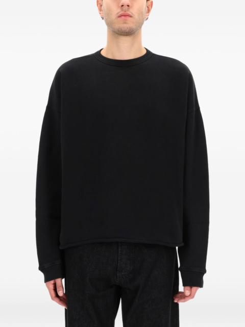 YMC raw-hem crew-neck sweatshirt