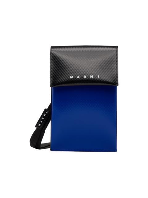 Marni Black & Blue Logo Phone Holder