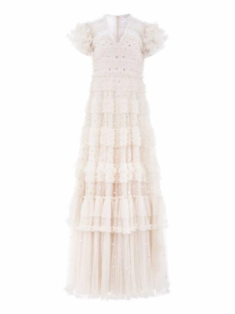 Needle & Thread Vivian V-Neck Gown